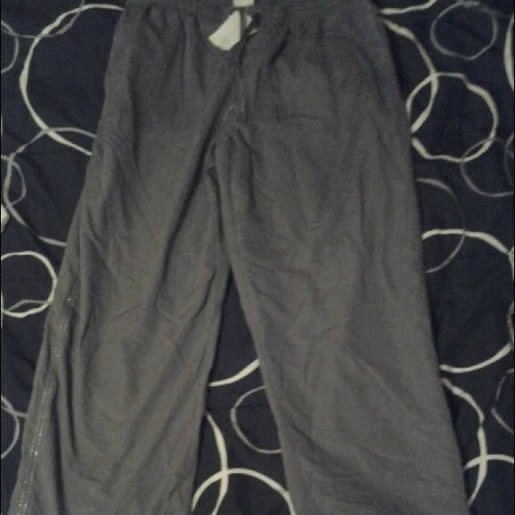 Gray wind pants