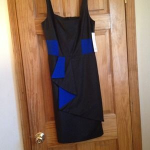 Badgley Mischka dress zipper back never worn w tag