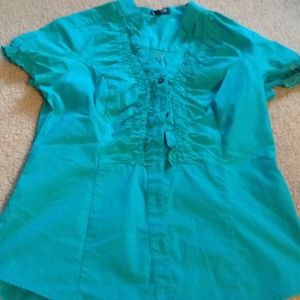 Teal shirt by express