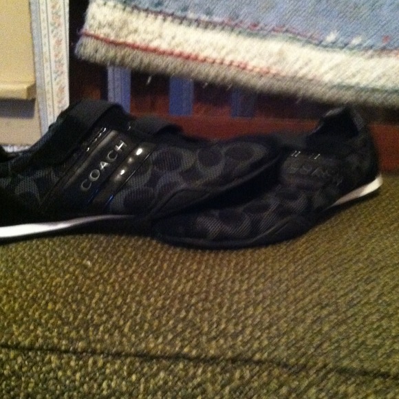 Black and white sneakers