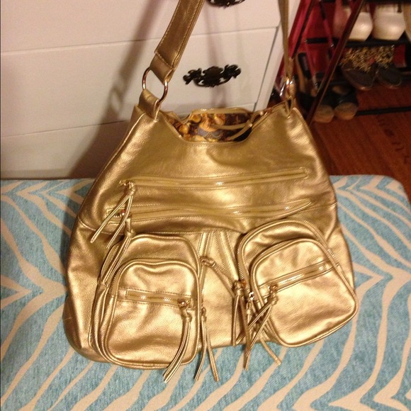 Large gold purse