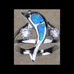 Fire opal on 18K gold filled ring