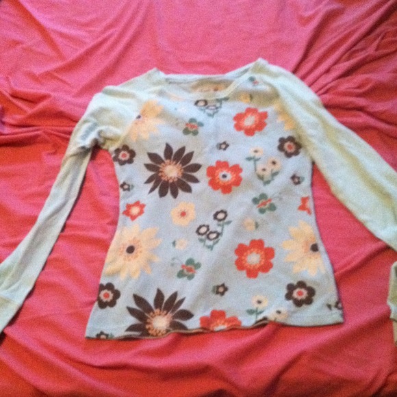 Women's Long Sleeve Floral Shirt