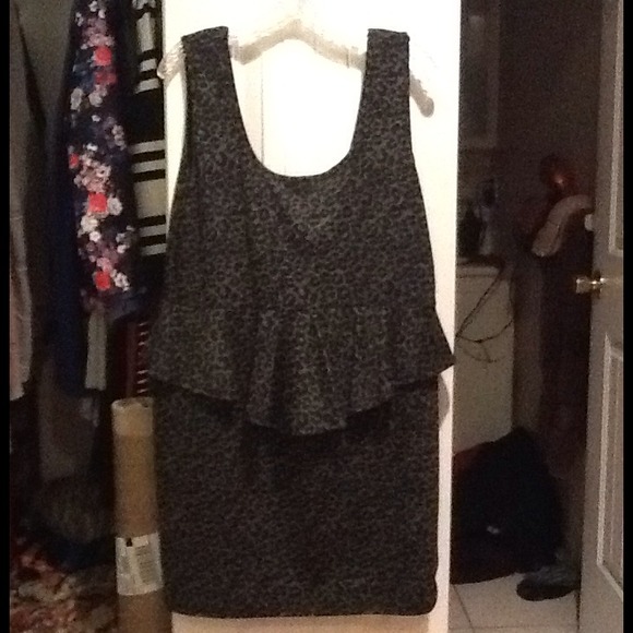 Fashion to Figure Leopard Peplum Dress