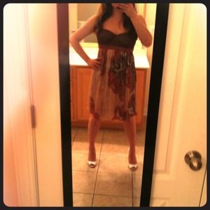 BCBG print silk dress