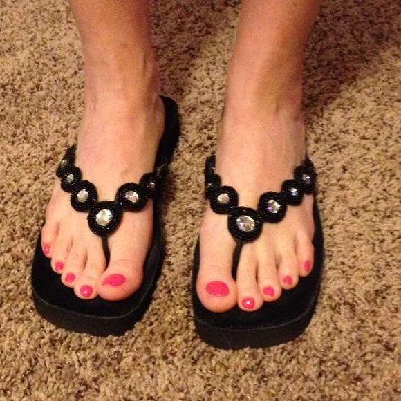 Yellow Box "Shine" Sandals, Size 9