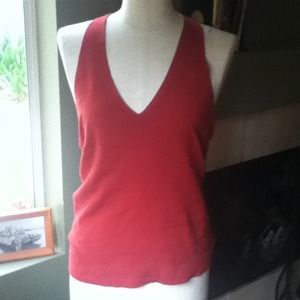 Knit V Neck racer back & coach dust bag bundle.