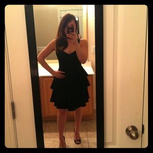 Black tiered short dress super sexy!