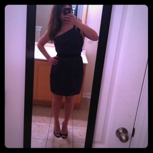 BCBG blue and black short dress