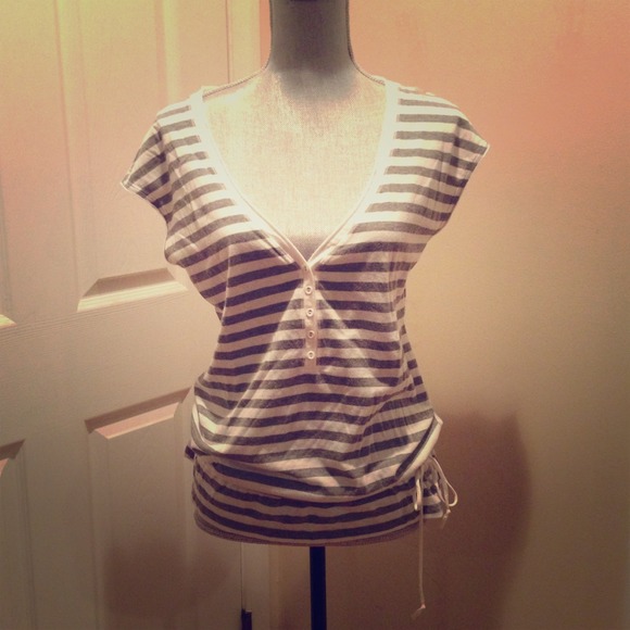 Abercrombie drawstring shirt