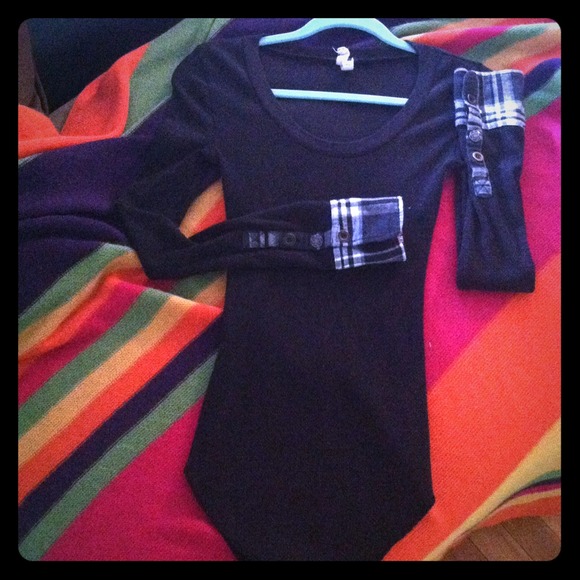 Black thermal with decorated cuffs by We the Free