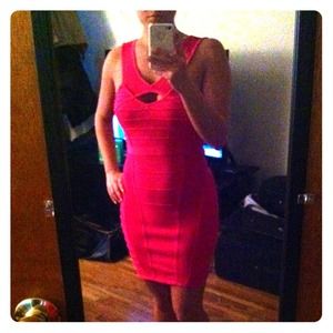 Hot pink fancy dress!