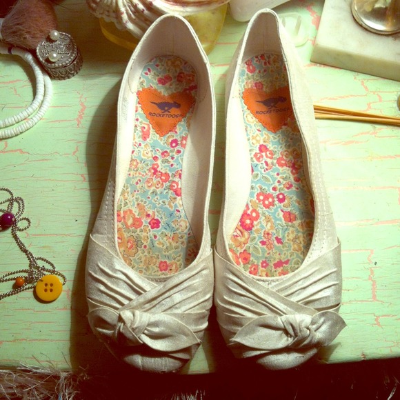 White Ballet Flats