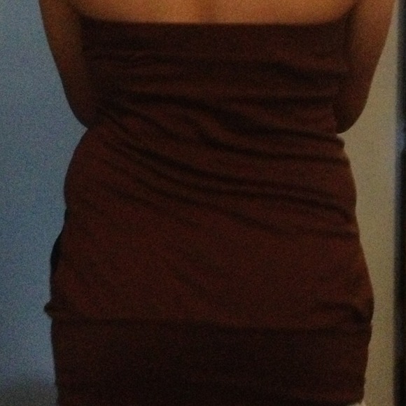 Large, used brown tube top - Picture 2 of 3