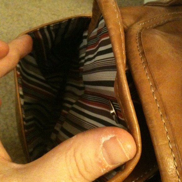 Brown leather purse - Picture 2 of 3