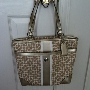 Authentic Gold Coach Purse