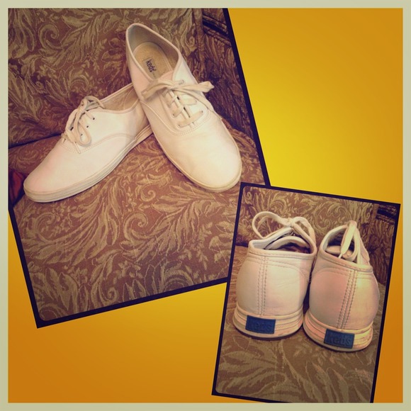 White leather Keds