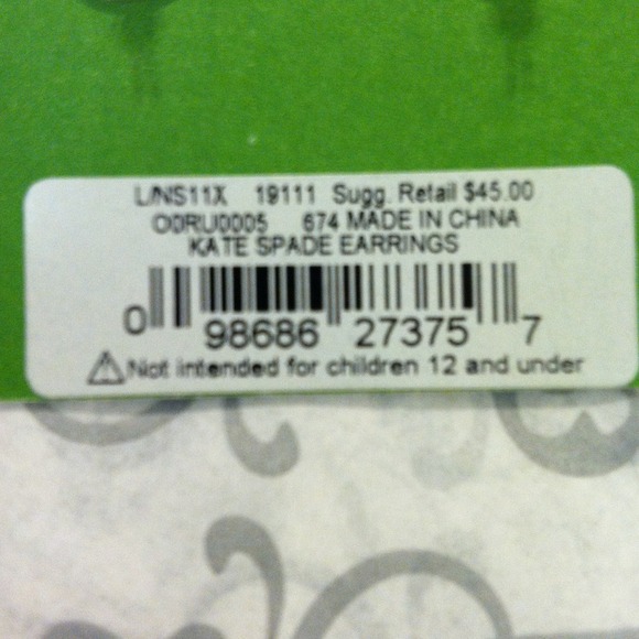 SOLD Kate Spade Earrings - Picture 2 of 3