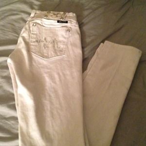 buckle d "white" skinny jeans (reduced)