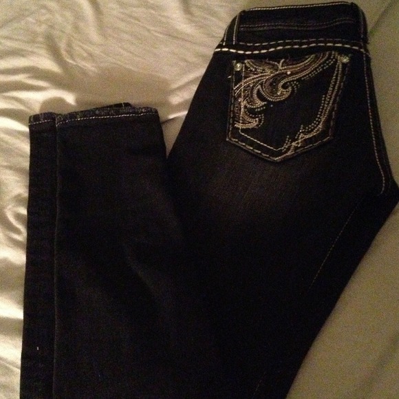buckle d faded black skinny jeans (reduced)