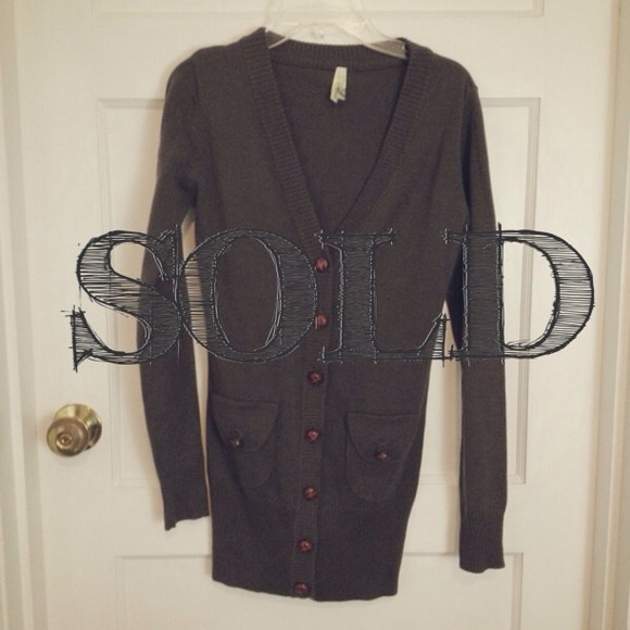 🚨 SOLD Split Gray Long Cardigan