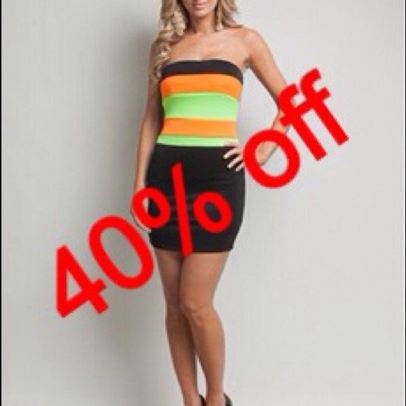 Neon color dress. SALE PRICE $15