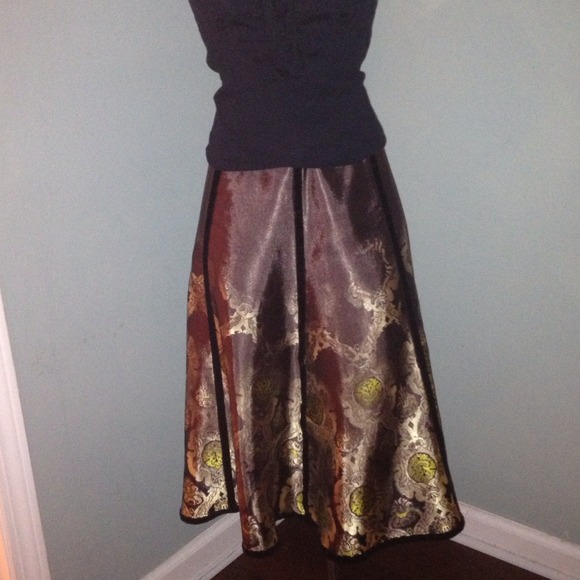 SOLD in bundle Asian inspired skirt
