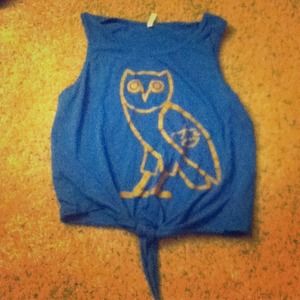 Blue owl top