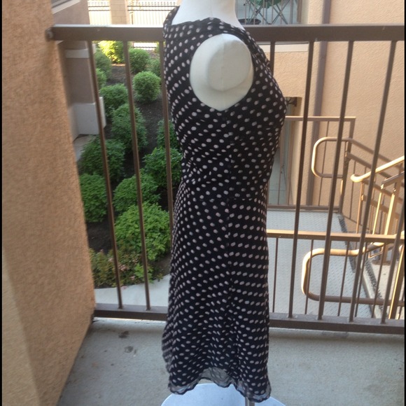 Tocca black 100% silk 50s style polka dot dress - Picture 2 of 4