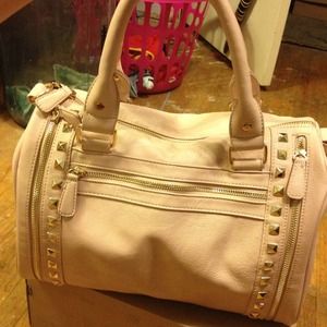 ✋TRADED✋Light pink satchel/crossbody bag with gold