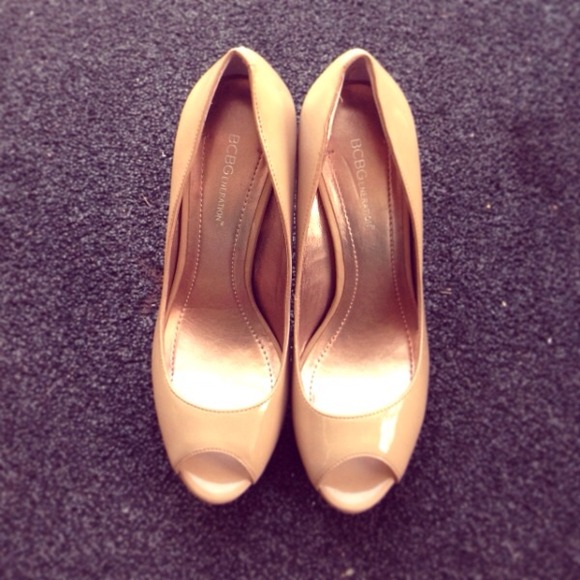 Nude Peep Toe - Picture 2 of 2