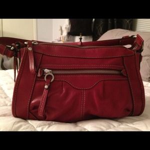 Red Fossil purse