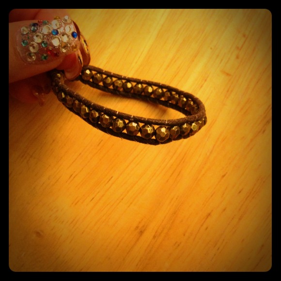 ❌HOLD for bundle❌Brown beaded cord bracelet