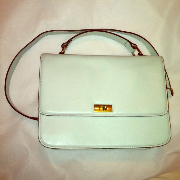 RESERVED! mint green bag GHW, detachable strap!