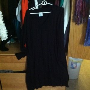 Black sweater dress