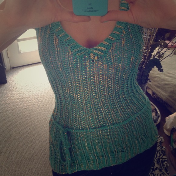Bundled🍀 Boutique Mint Green and Gold Tunic ❤Sold