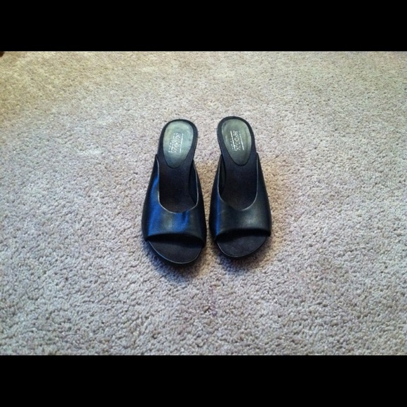 Black slip ons