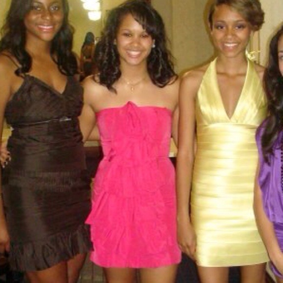 pink BCBG dress