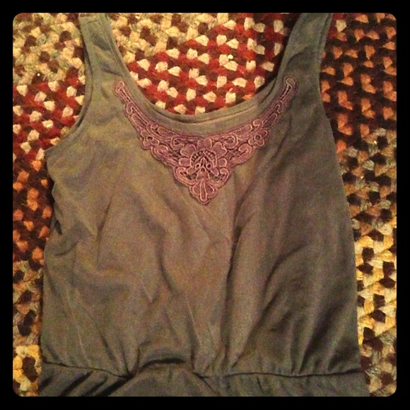 gray vintage style dress