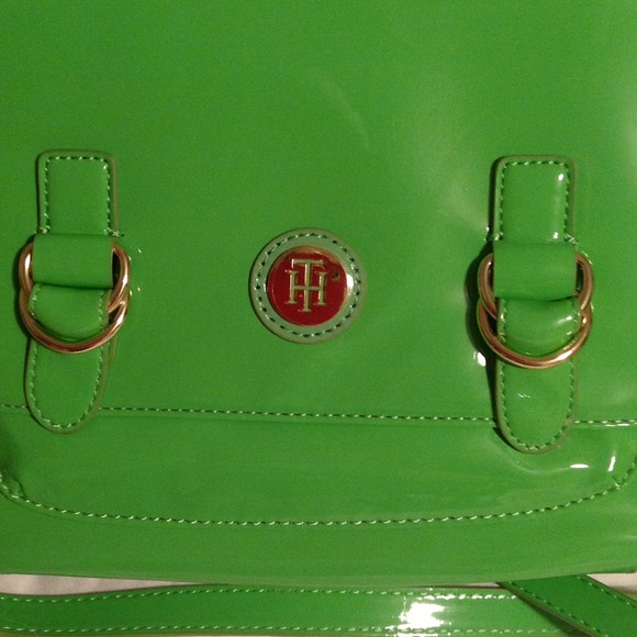 Sale - Fun green Tommy Messenger bag - Picture 2 of 4