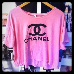 Pastel pink logo shirt