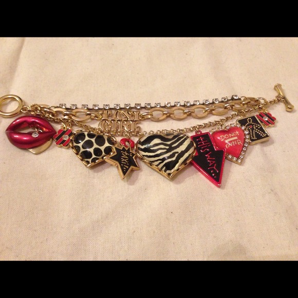 Betsey Johnson Multi Charm Bracelet