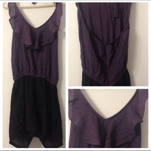 Purple/Black Romper