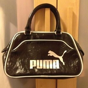 Black puma tote bag