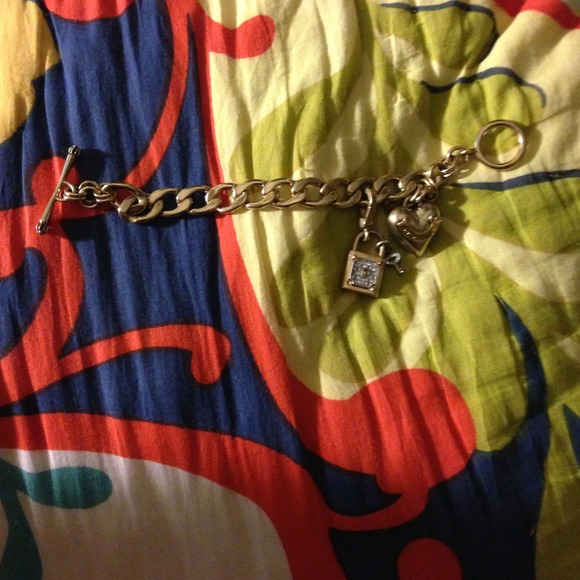 Juicy couture bracelet w/ lock and key charm