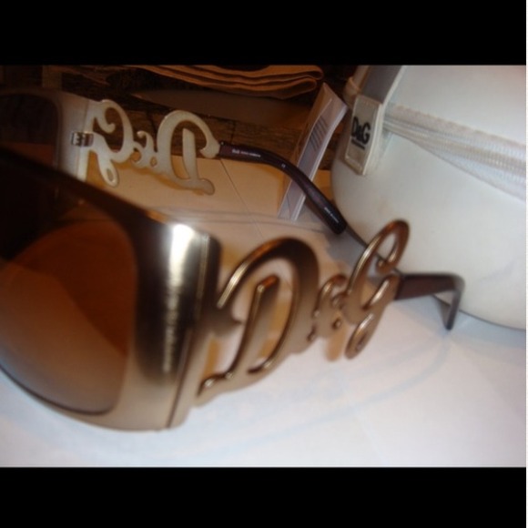 Dolce & Gabbana Gold/Bronze Sunglasses - Picture 3 of 4