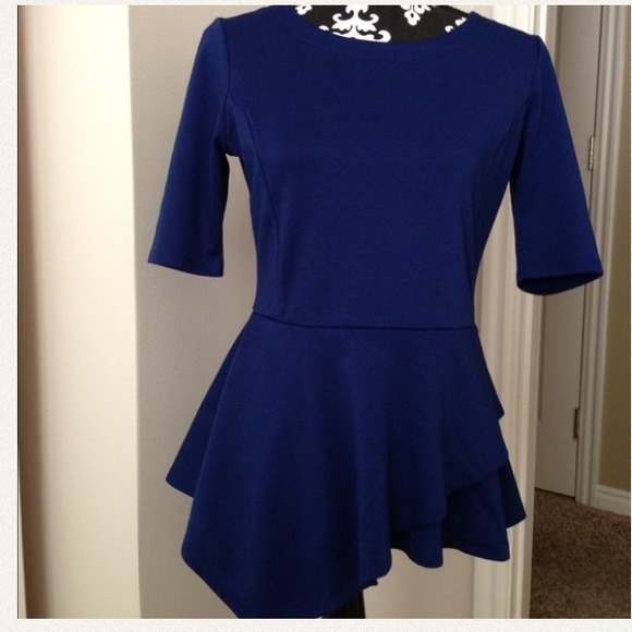 Assymetrical Peplum Top