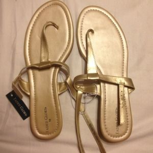 Brand new gold sandals