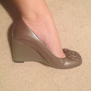 *BUNDLE* Taupe Wedges and Taupe Coat