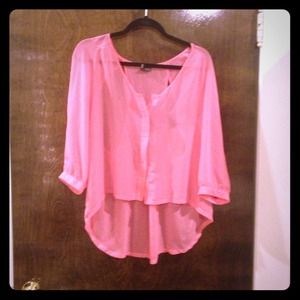 Sheer high low top. Worn once.